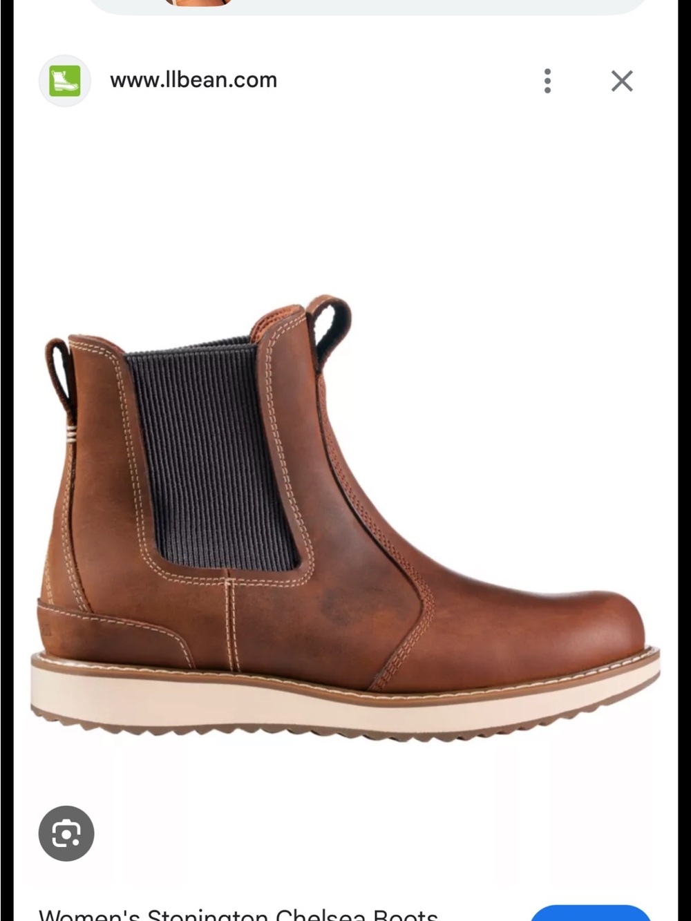 L.L. Bean Women's Brown Chukka Chelsea Boot with Black Elastic